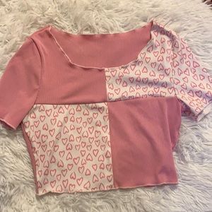 Cute ROMWE heart crop top